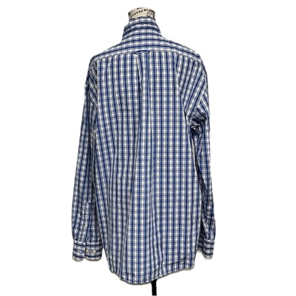 GANT Long Beach Poplin Shirt Casual Preppy Nautical Men's Regular Fit Blue XL - Picture 4 of 10